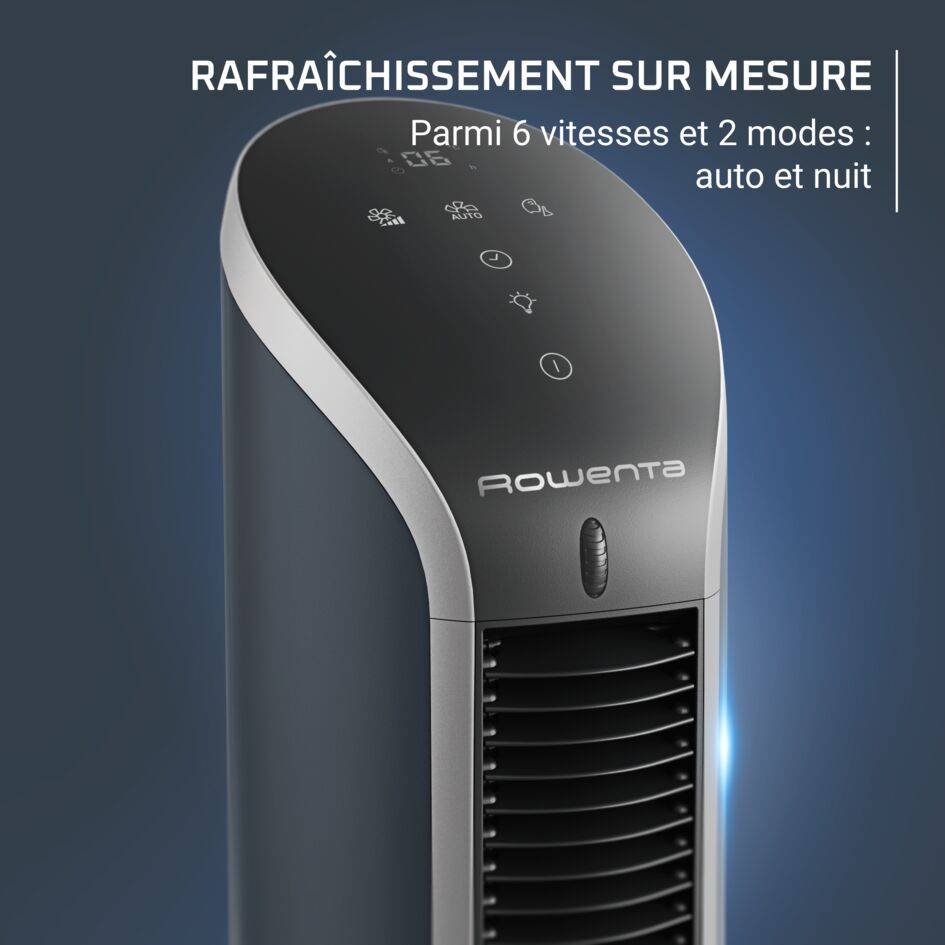 Eole Compact VU6220 Ventilateur colonne compact - Rafraîchissement intense - Silencieux