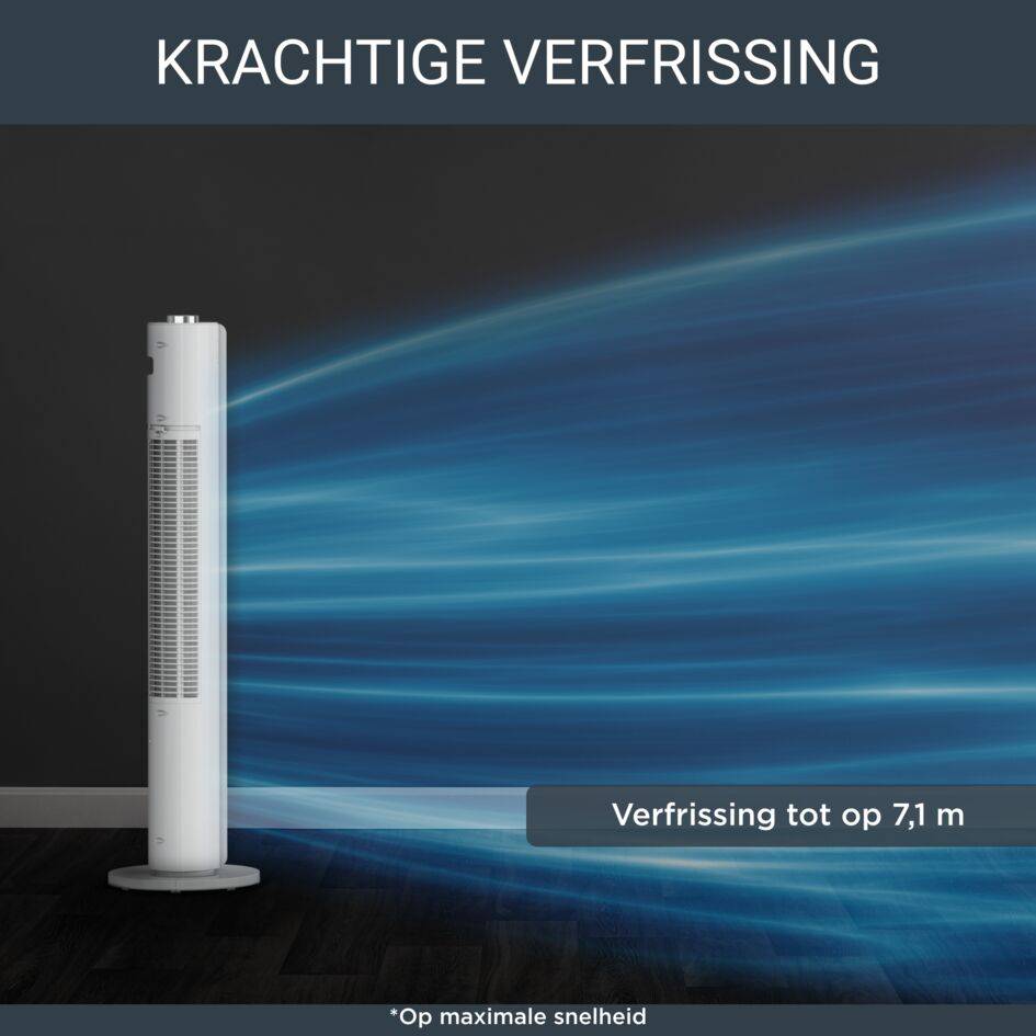Urban Cool VU6720 Kolomventilator - Luchtsnelheid: 2,7 m/sec - 3 snelheden - 46 d(B)