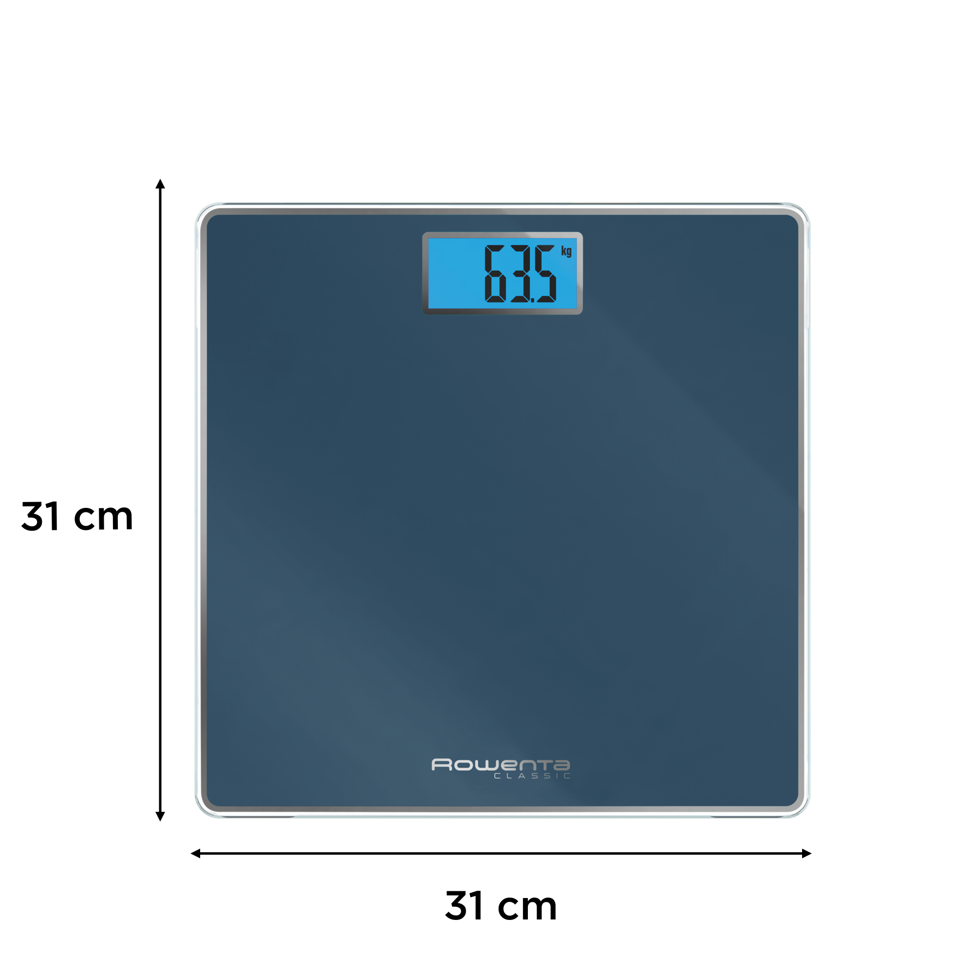 Classic Digital Bathroom Scale, Large Backlit Display, 160 kg High Capacity, Body Weight Scale