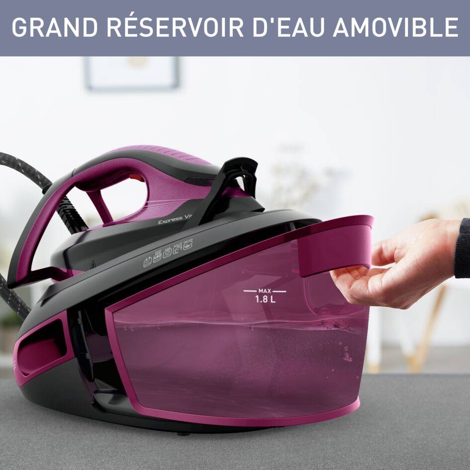 Express Vision SV8152 Centrale vapeur - 6,9 bars - Pressing 480 g/min - Technologie sans réglage