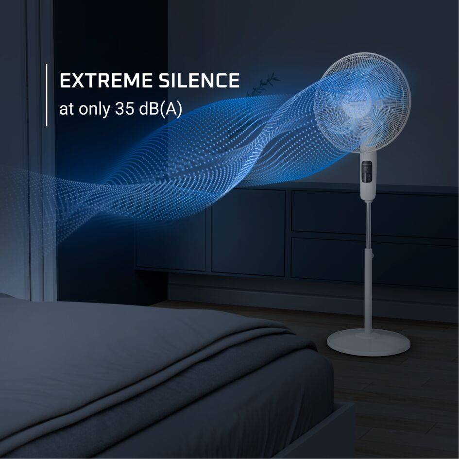 Turbo Silence, Stand Fan, Powerful, Energy-Saving