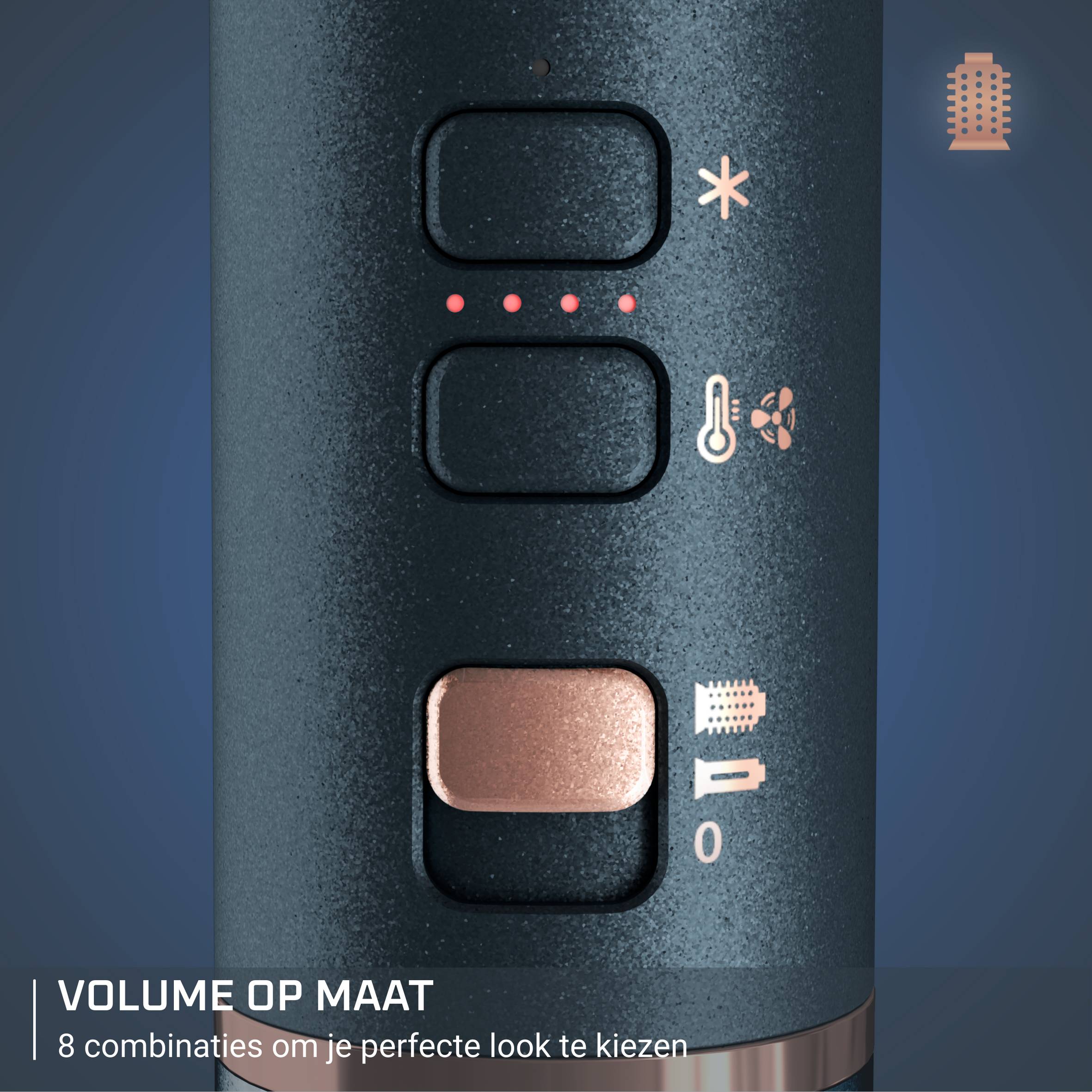 Air Rotate UB9920 Warmlucht borstel met roterende borstel – 2 borstels (50 mm 38 mm) – 8 snelheids- en temperatuurcombinaties