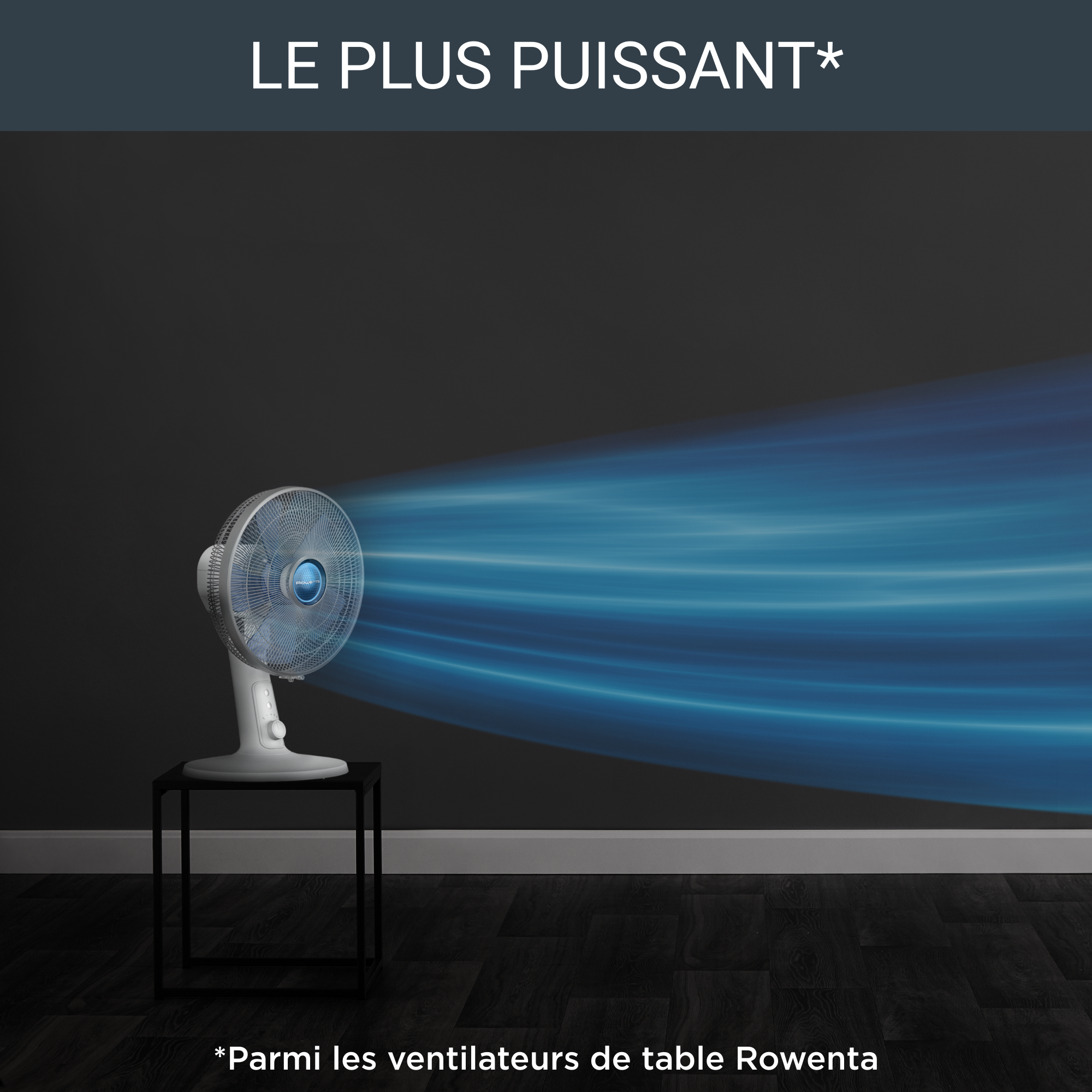 Turbo Silence Extreme+ VU2730 Ventilateur de table - Débit d'air : 45 m³/min - 4 vitesses - Ultra-silencieux : 38 d(B)