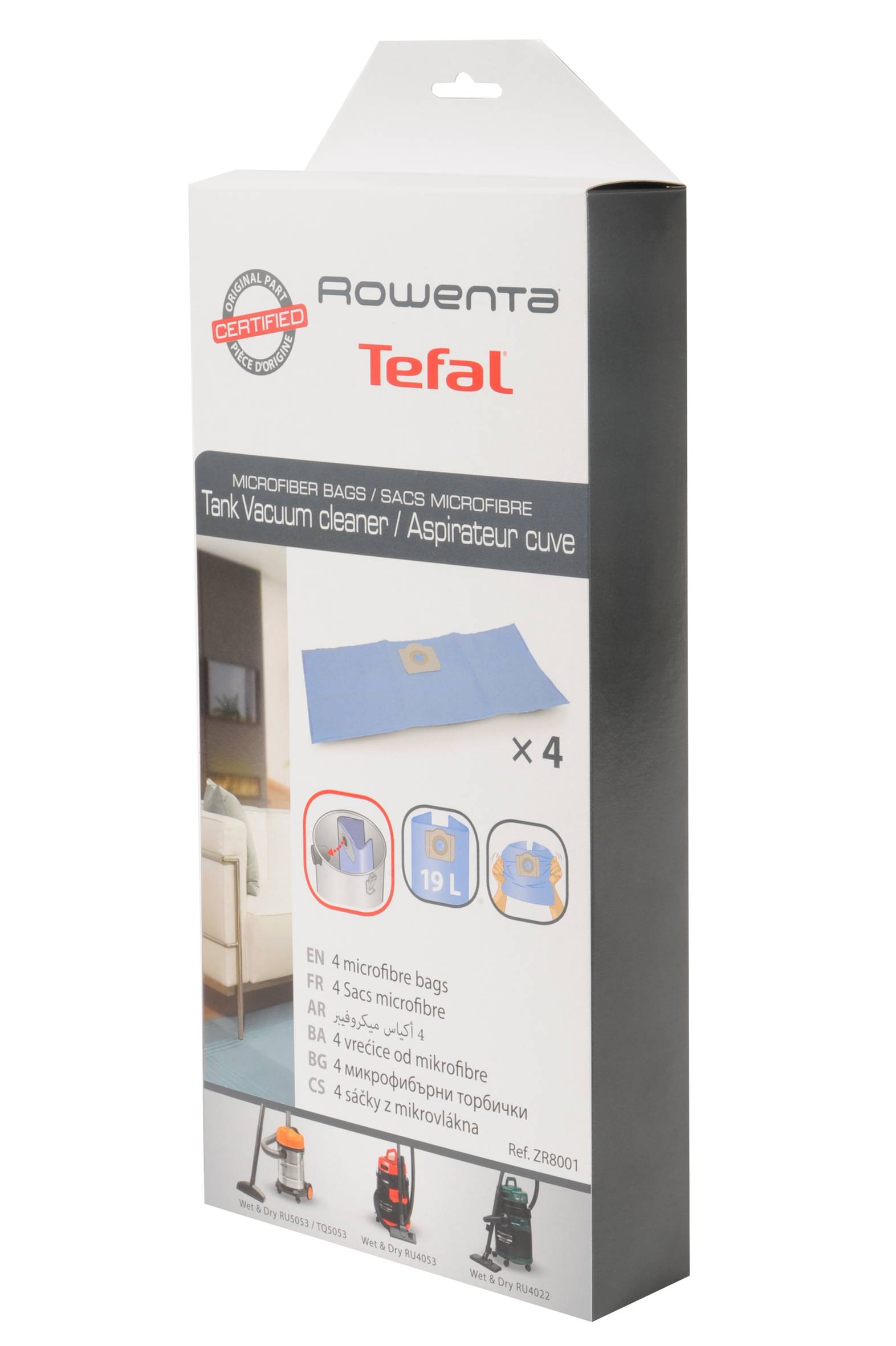 Sacs microfibres x4 ZR8001