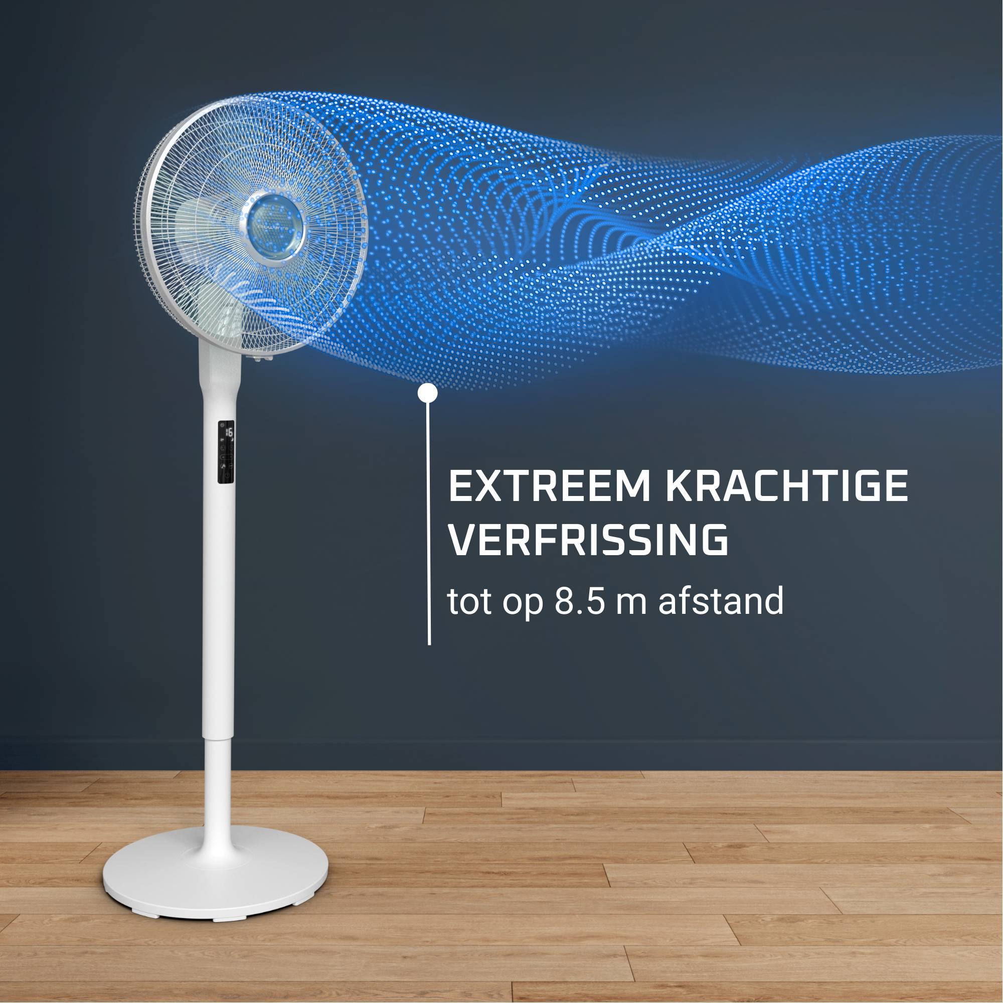 Turbo Silence Extreme+ VU5890 Staande ventilator - 75 m³/min airflow - 16 snelheden - Ultra-stil: 32 d(B)
