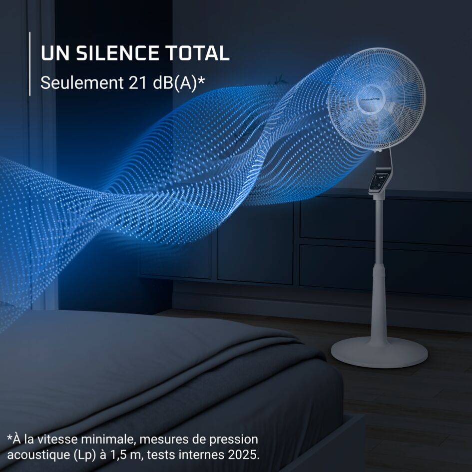 Turbo Silence Extreme VU5677F0 Ventilateur sur pied - 60 m³/min - Silencieux