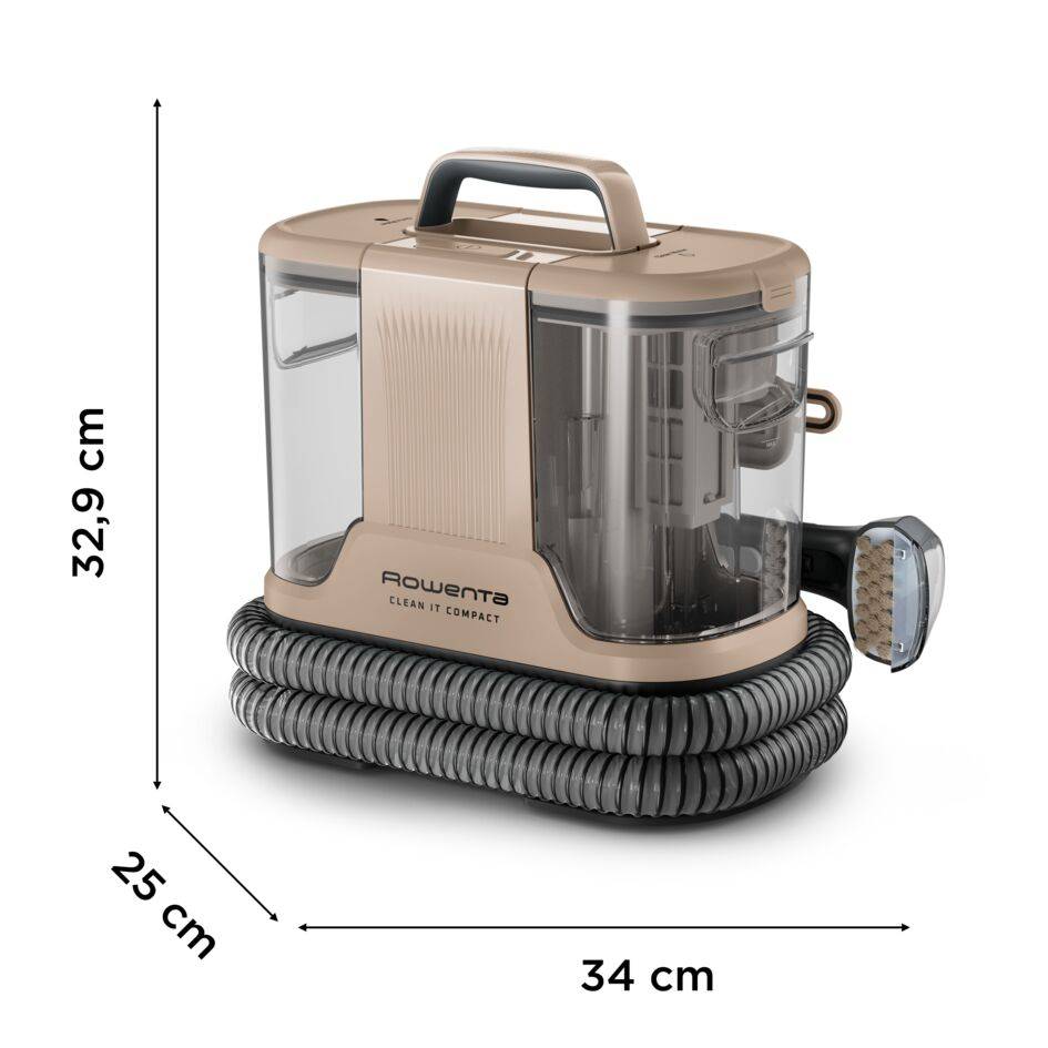 Clean It Compact IN3010F0 Nettoyeur de tapis et tissus - Shampouineuse - 2 accessoires