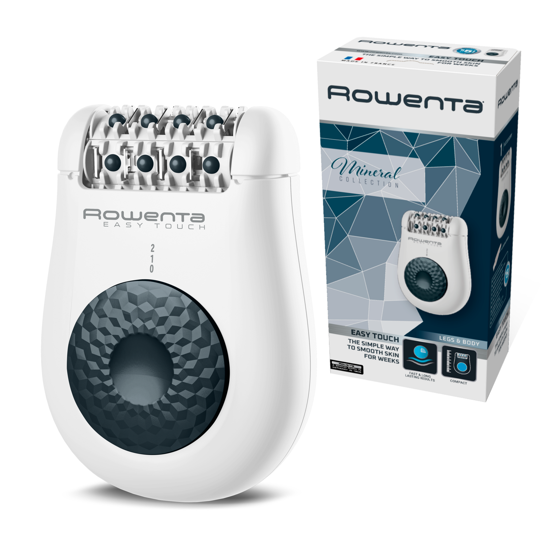 Easy Touch Promo Mineral, Epilator, High Precision Epilation, Massage System