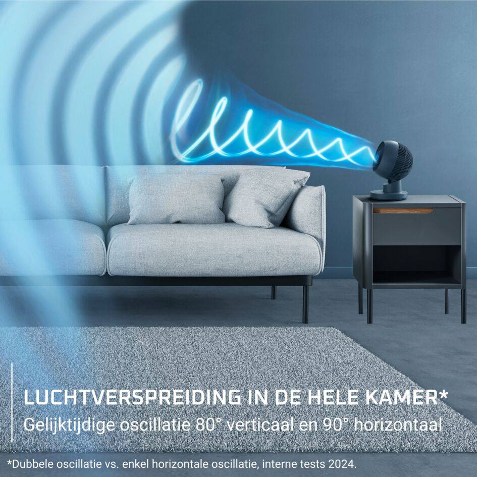 Turbo Swift Compact QV2540 Tafelventilator - 5,5 m/s - Stil