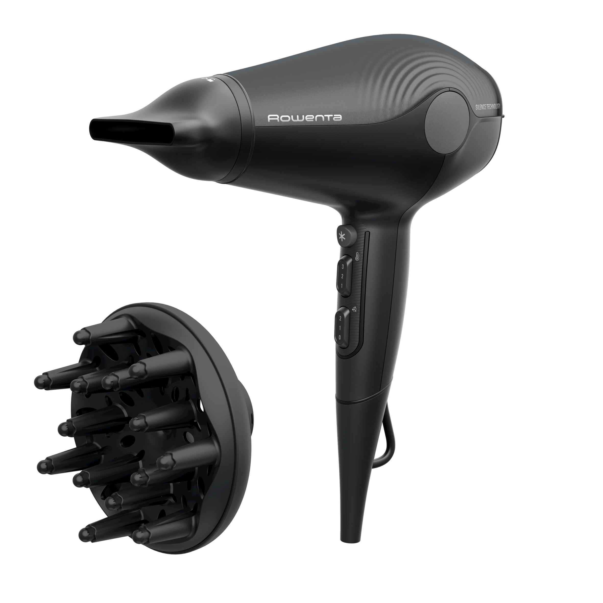 Ultra Silence, Sèche-cheveux, Ultra silencieux, 2&nbsp;100&nbsp;Effiwatts, Flux d'air haute vitesse