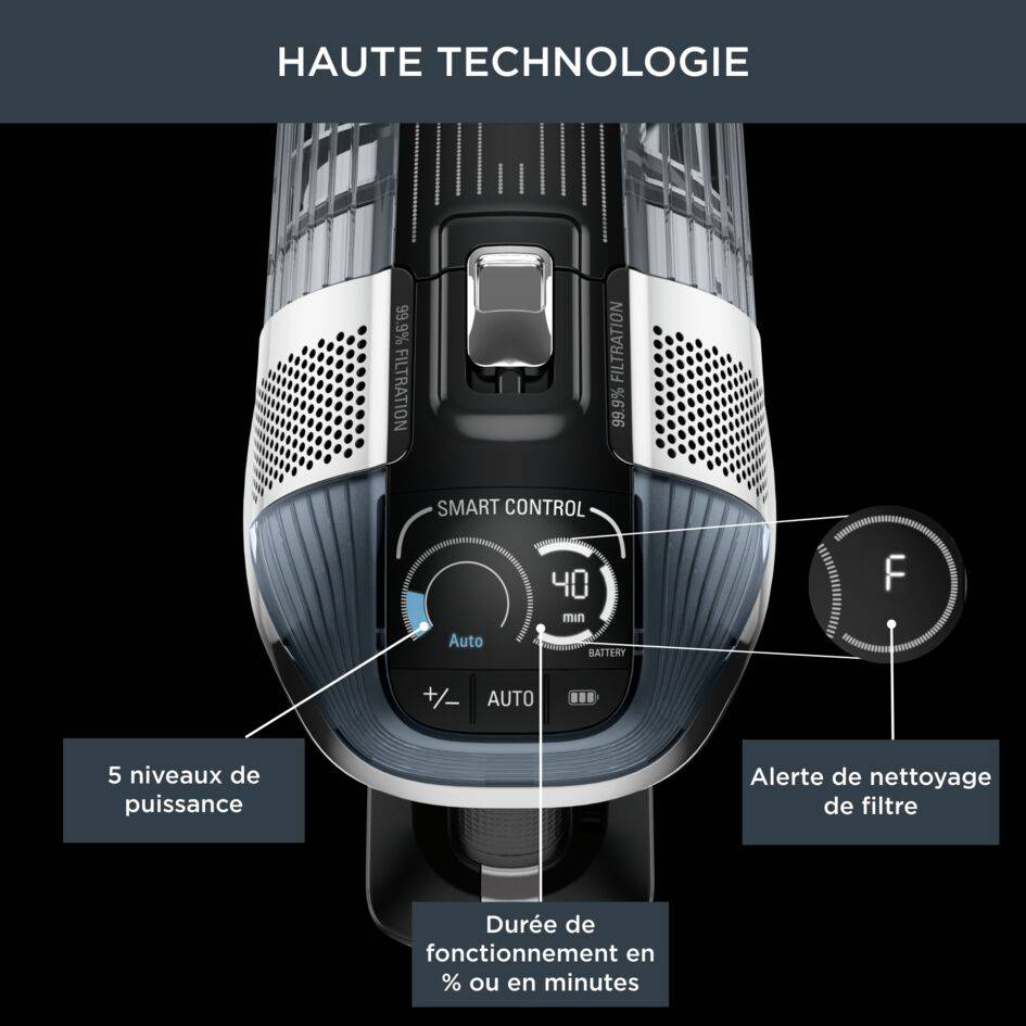 X-Force Flex 14.60 RH9958WA Aspirateur balai - 200 AirWatts - 70 min d'autonomie - 0,9L