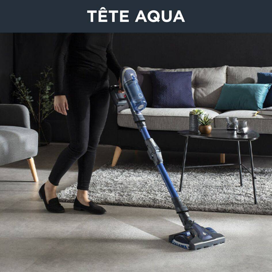 X-Force Flex 8.60 Aqua RH9690 Aspirateur balai 2-en-1 - 43 AirWatts - 35 min d'autonomie - 0,55L