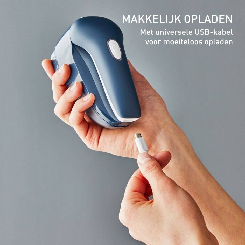 Oplaadbare pluisverwijderaar, roestvrijstalen gaas voor snelle resultaten, universele USB-oplader JA7002C0