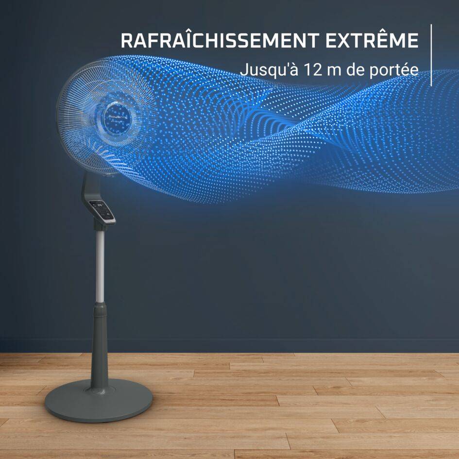 Turbo Silence Extreme VU5677F0 Ventilateur sur pied - 60 m³/min - Silencieux