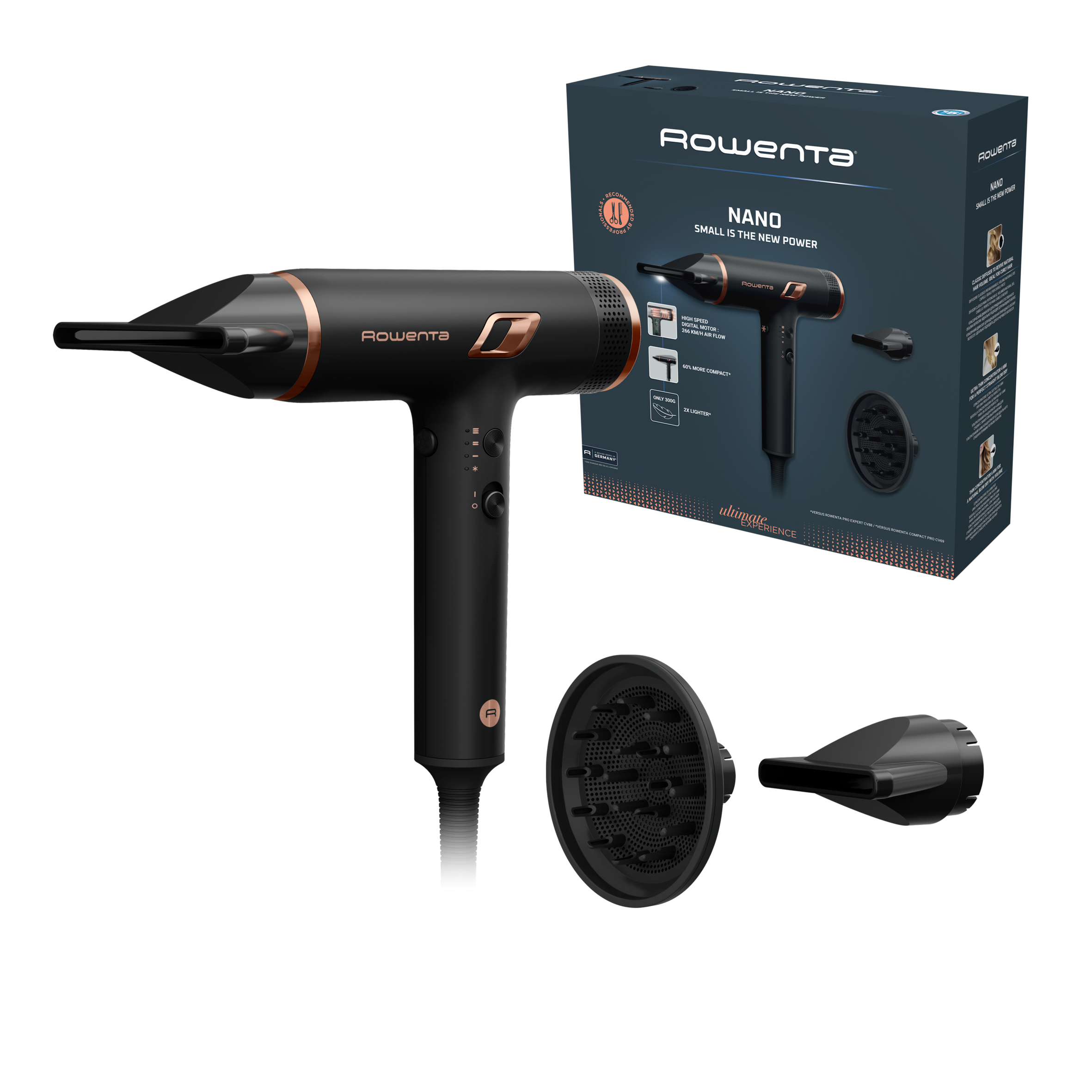 Maestria Nano HY8310 Sèche-cheveux - 1.700W - Moteur BLDC