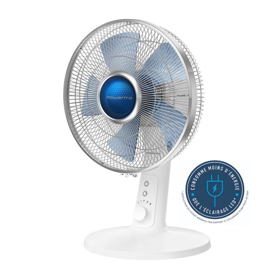 Turbo Silence Extreme+ VU2730 Ventilateur de table - Débit d'air : 45 m³/min - 4 vitesses - Ultra-silencieux : 38 d(B)