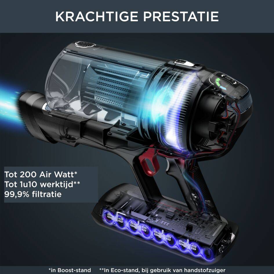 X-Force Flex 14.60 RH9958WA Steelstofzuiger - 200 AirWatt - 70 min autonomie - 0,9L