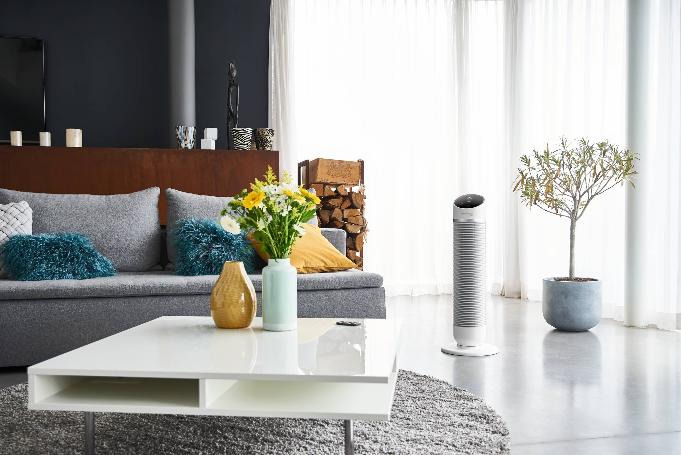 RECONDITIONNE - Silent Comfort 3-IN-1 HQ8120 Chauffage & ventilateur - 2.400W - 10 vitesses ventilateur + 3 vitesses chauffage