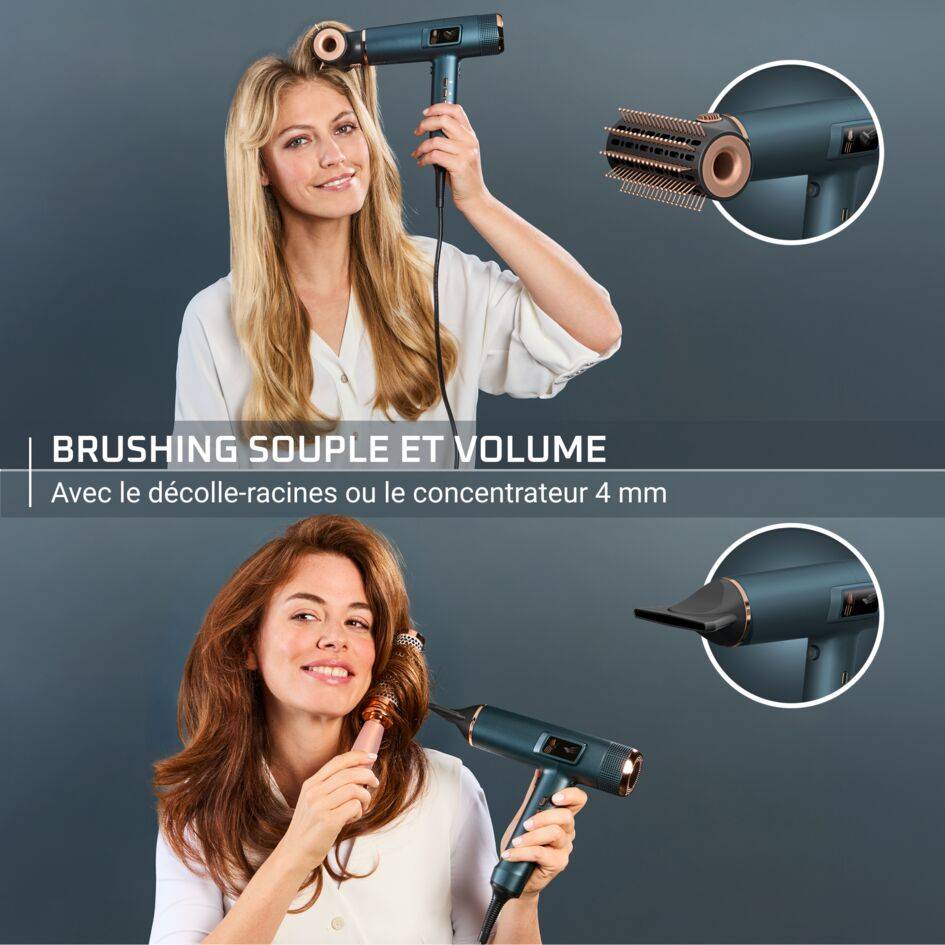 Maestria For You HY9430E0 Sèche-cheveux avec écran intégré - 1800W + 6 accessoires