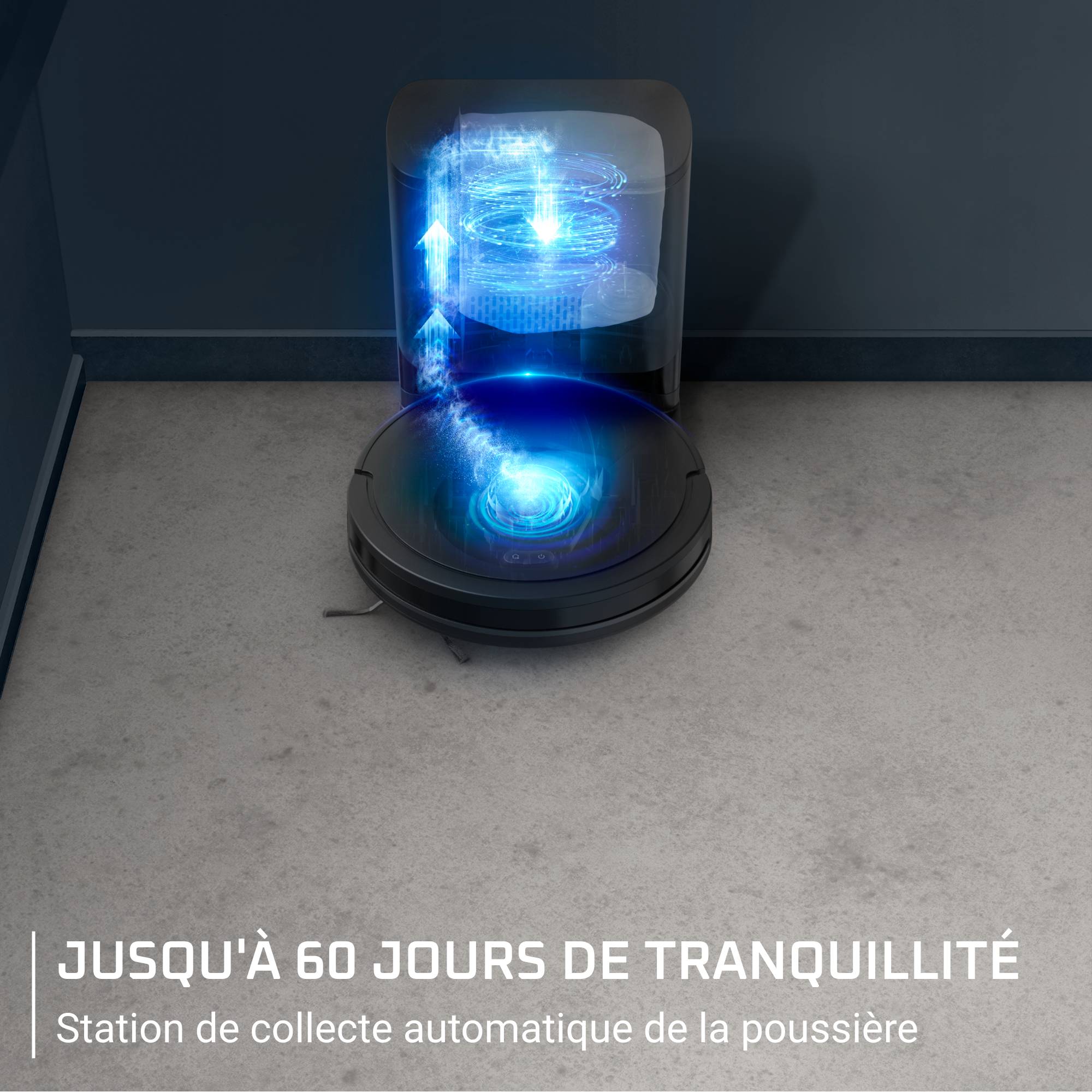 X-Plorer Serie 85+ RR87D5 Aspirateur robot avec station - 6.000Pa - Détection laser à 360°