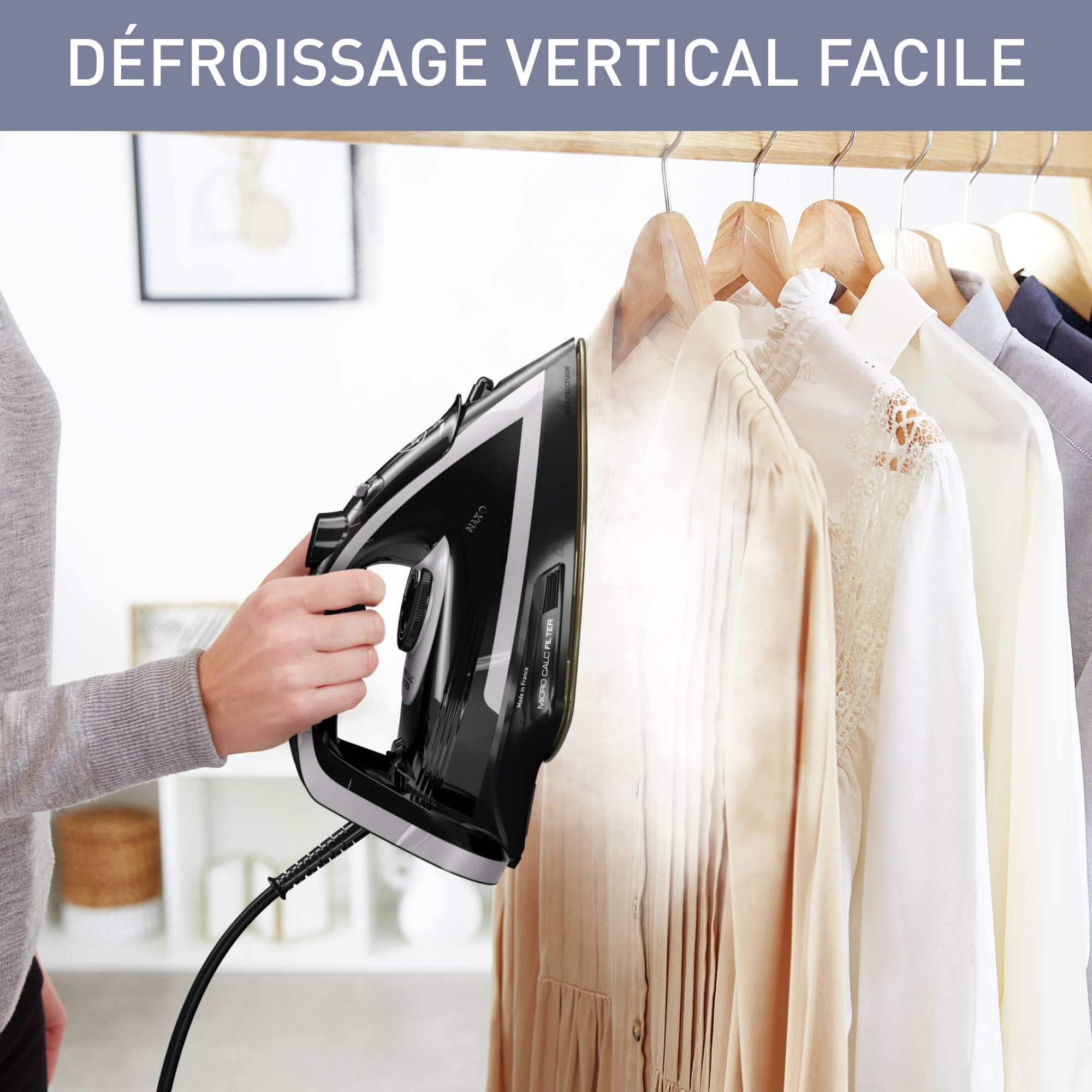 Puregliss FV8062  Fer à repasser - 3.000W - Pressing 280 g/min - 270ml