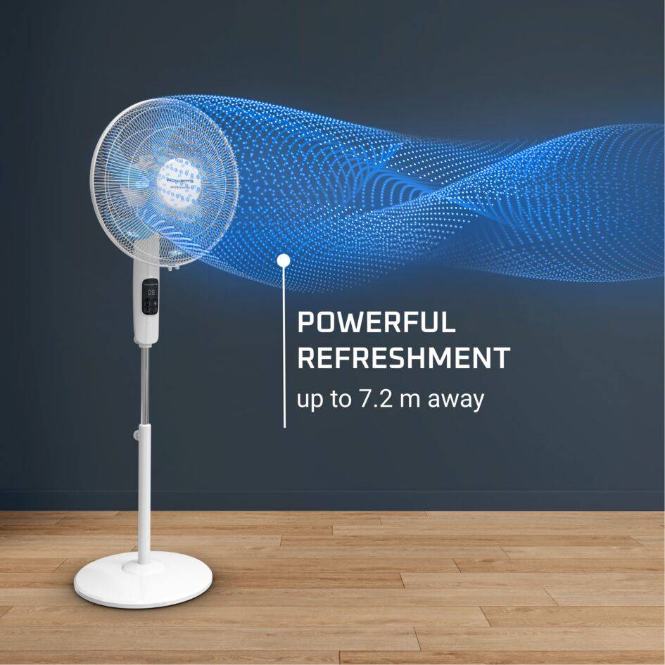 Turbo Silence, Stand Fan, Powerful, Energy-Saving