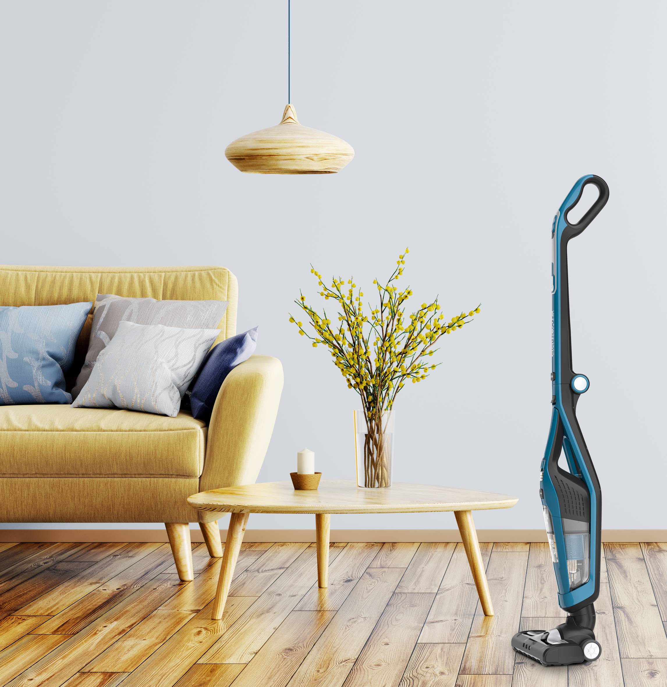 DRAADLOZE STEELSTOFZUIGER DUAL FORCE 2-in-1