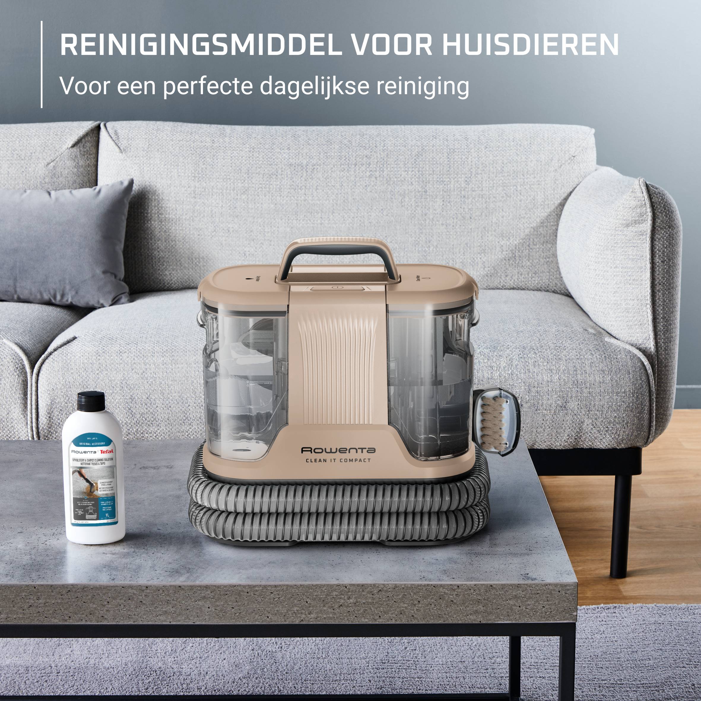 Clean It Compact IN3010F0 Tapijtreiniger - Vlekkenreiniger - 2 accessoires