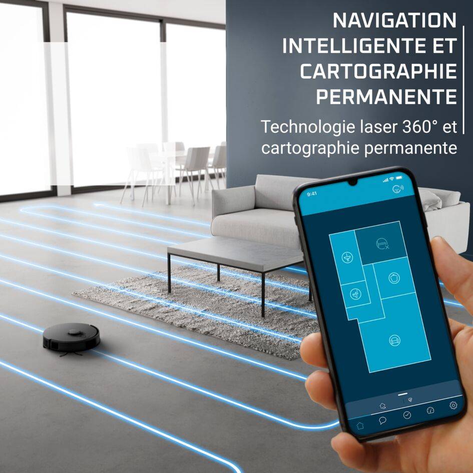 X-Plorer Serie 135 RR91C5 Aspirateur robot - 5000 Pa - Technologie Camera + Laser