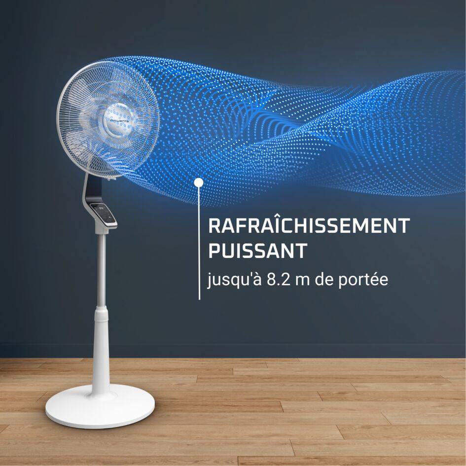 Turbo Silence Extreme VU5690 Ventilateur sur pied - Débit d'air : 72 m³/min - 14 vitesses - Ultra-silencieux : 32 d(B)