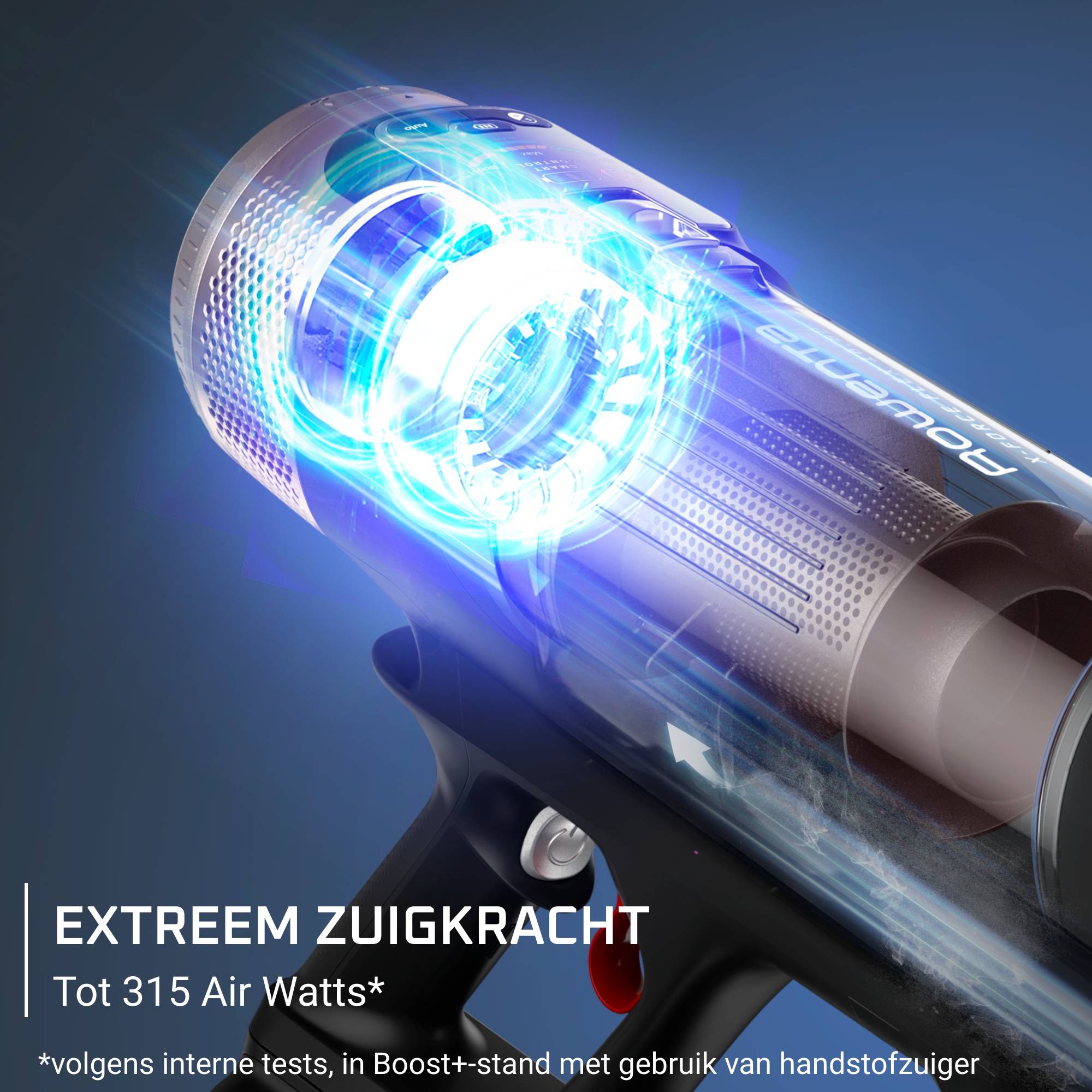 X-FORCE FLEX 16.60, draadloze steelstofzuiger, extreme prestaties, 315 AW