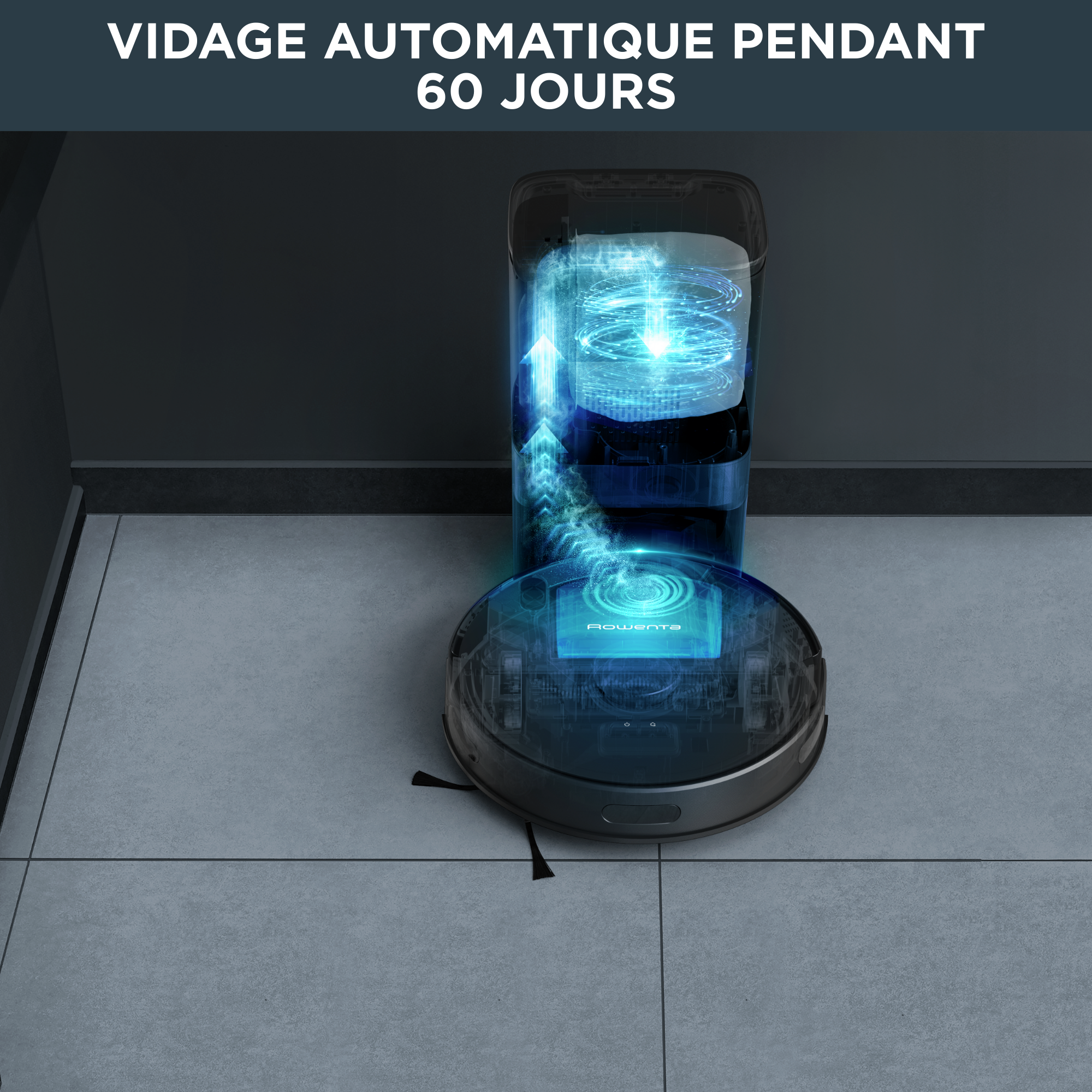 X-Plorer Serie 75S+ RR8585 Aspirateur robot avec station de vidage automatique - 2.700Pa - Technologie : Camera + Laser