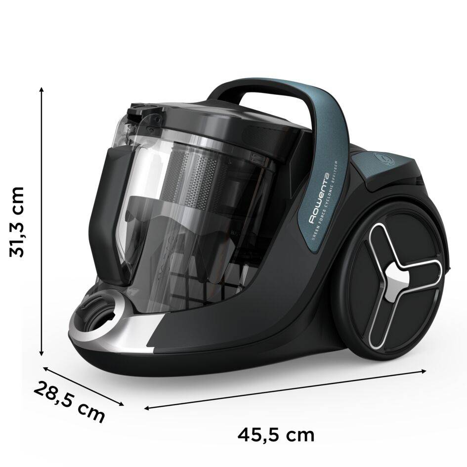 Green Force Cyclonic Effitech+, Aspirateur sans sac, 500W, Eco-conçu, 66 dB(A)