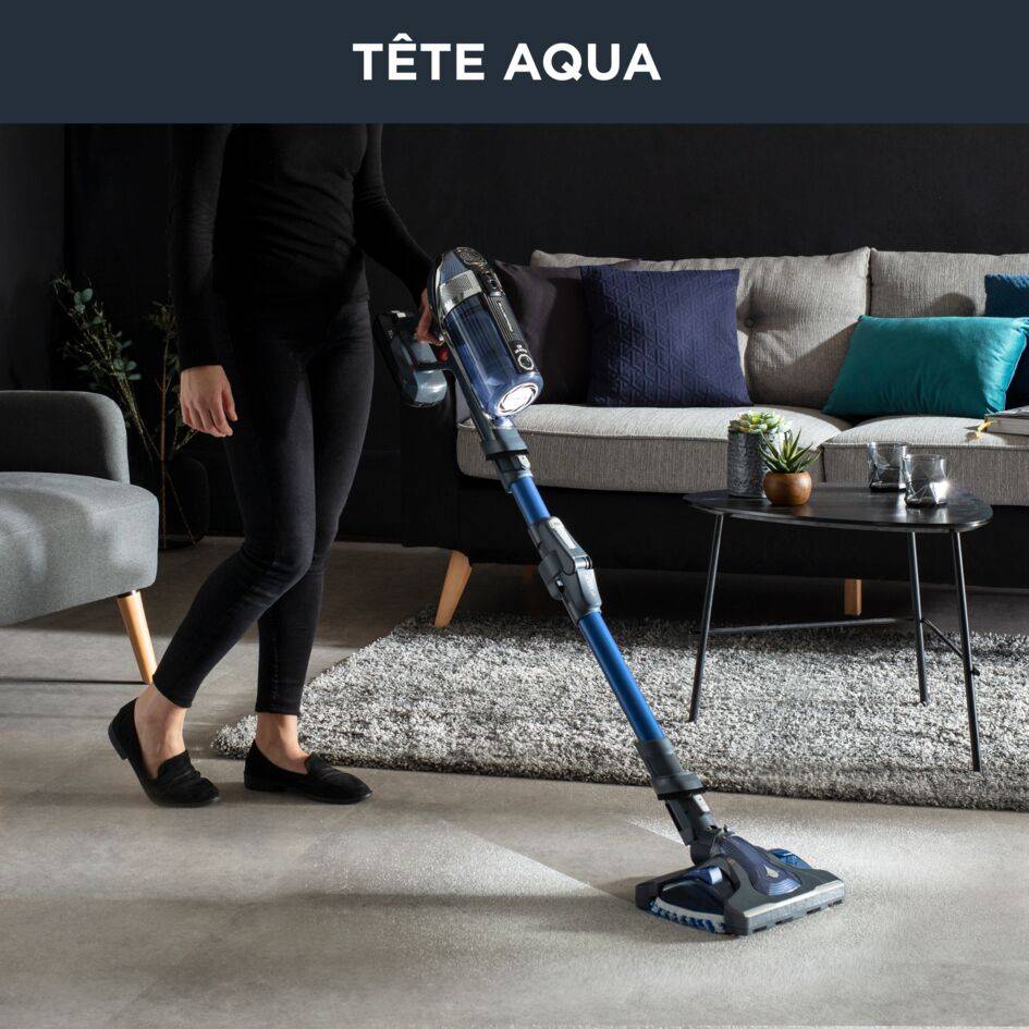 X-Force Flex 11.60 Aqua RH9890 Aspirateur balai 2-en-1 - 130 AirWatts - 45 min d'autonomie - 0,9L