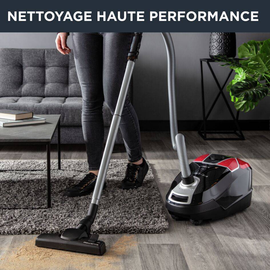 Silence Force Allergy+ RO6859 Aspirateur avec sac - 450W - Silencieux : 69dB - Brosse parquet