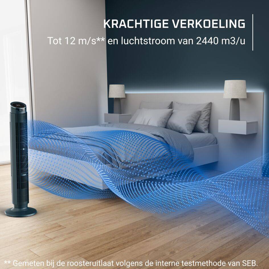 Eole Silence Force VU7050F0 Kolomventilator - 12 snelheden - Stil