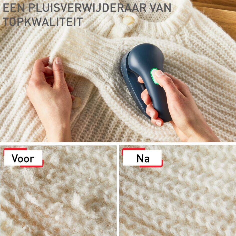 Oplaadbare pluisverwijderaar, roestvrijstalen gaas voor snelle resultaten, universele USB-oplader JA7002C0