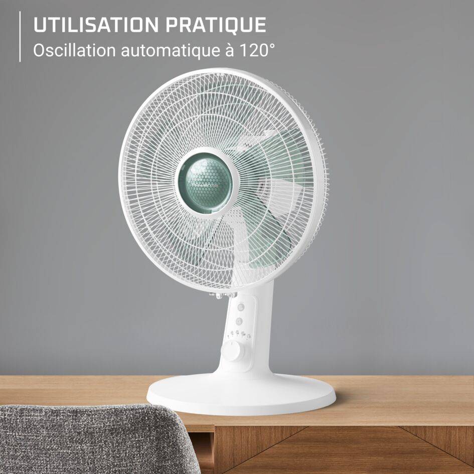 Turbo Silence Extreme VU2740 Ventilateur de table - Débit d'air : 43 m³/min - Ultra-silencieux : 32 d(B)