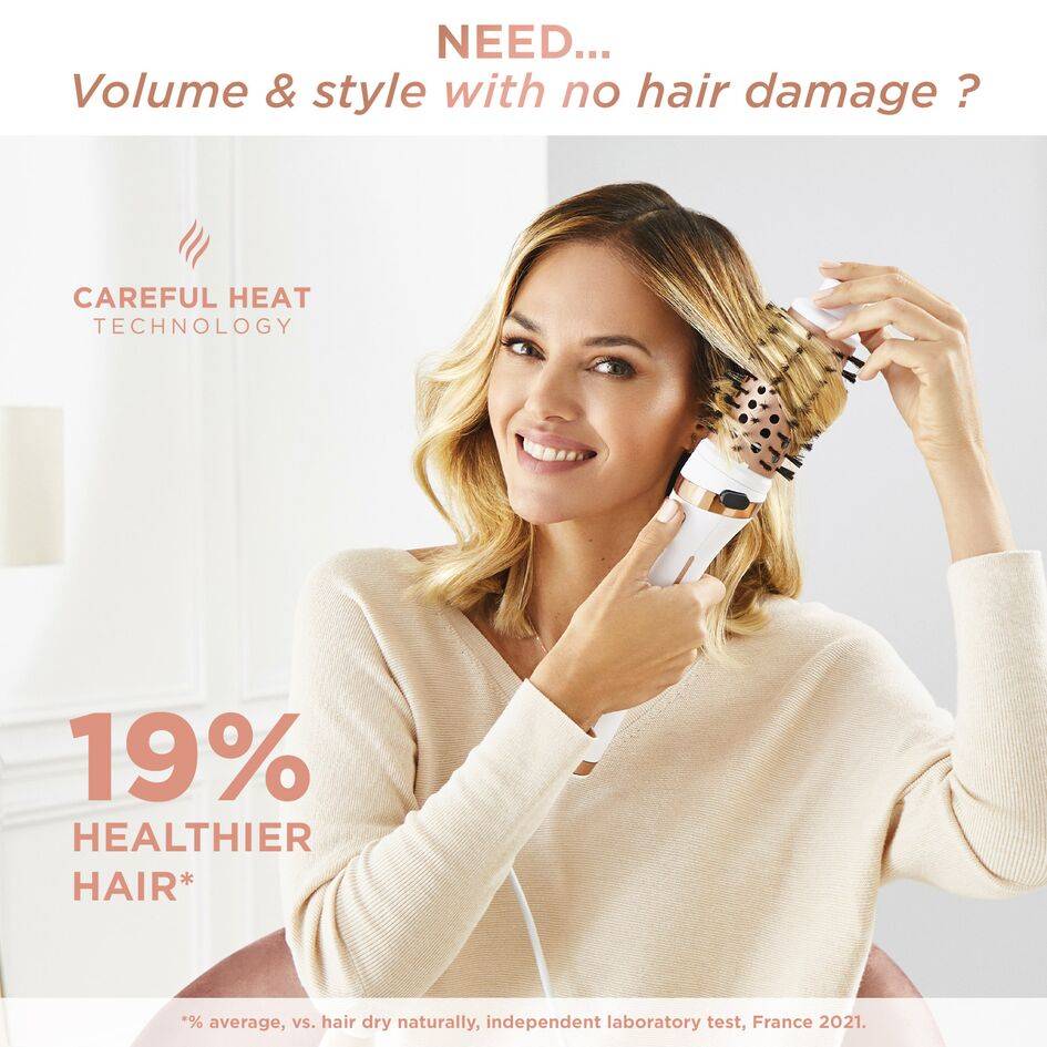 Brush Activ' Ultimate Care CF9720F0 Warmelucht borstel - 750W - 1 borstel + concentrator