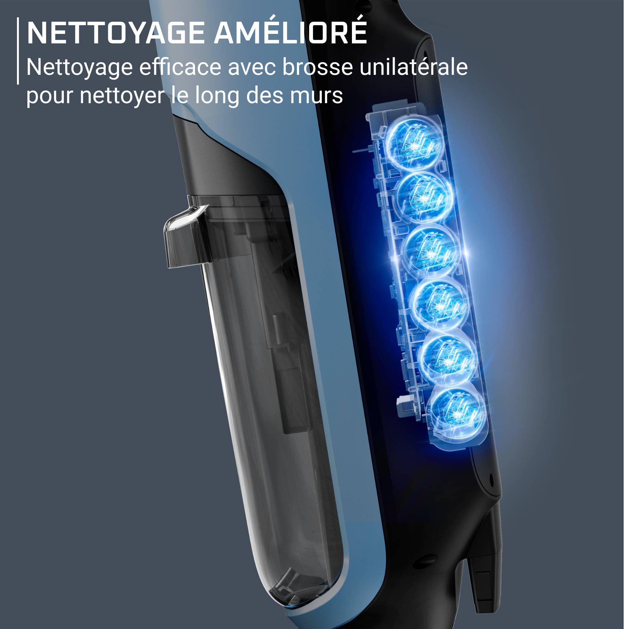 X-Clean 2 GZ2271E0 Nettoyeur de sol & Aspirateur 2-en-1 - 35 min d'autonomie - Nettoyage automatique de la brosse