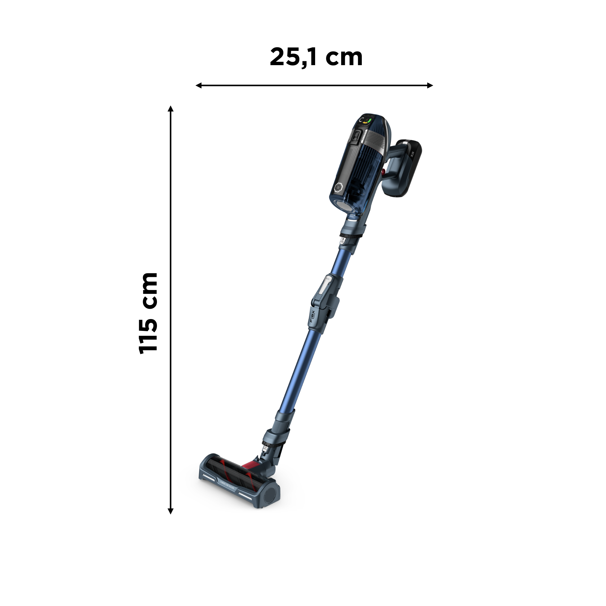 X-Force Flex 11.60 Aqua RH9890 Aspirateur balai 2-en-1 - 130 AirWatts - 45 min d'autonomie - 0,9L