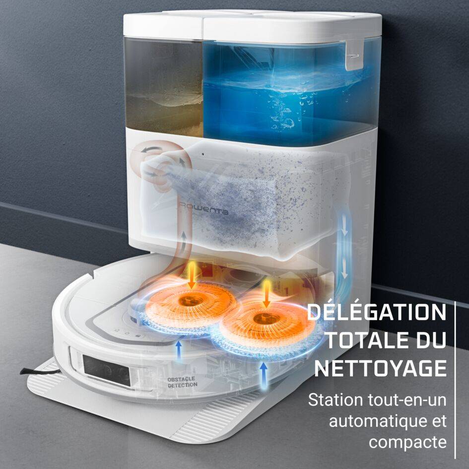 X-Plorer Serie 580 Max RR9547E0 Aspirateur robot Wet & Dry - Nettoyage automatique - 10.000Pa - Technologie laser