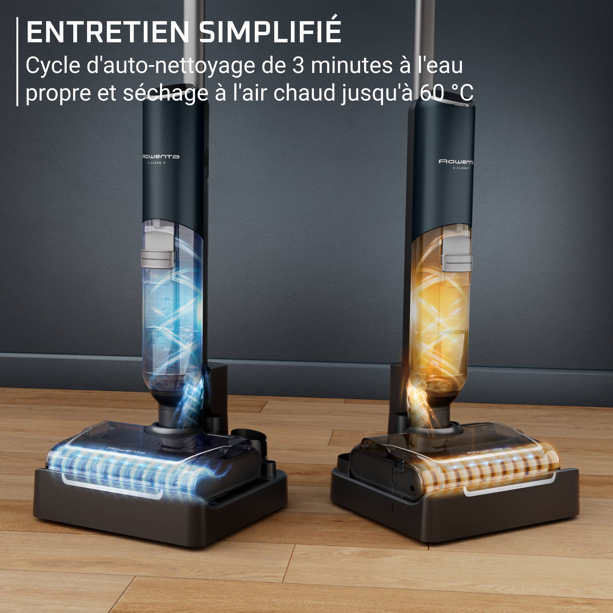 X-Clean 7, Aspirateur laveur sans fil, Longue autonomie, Nettoyage et séchage automatique
