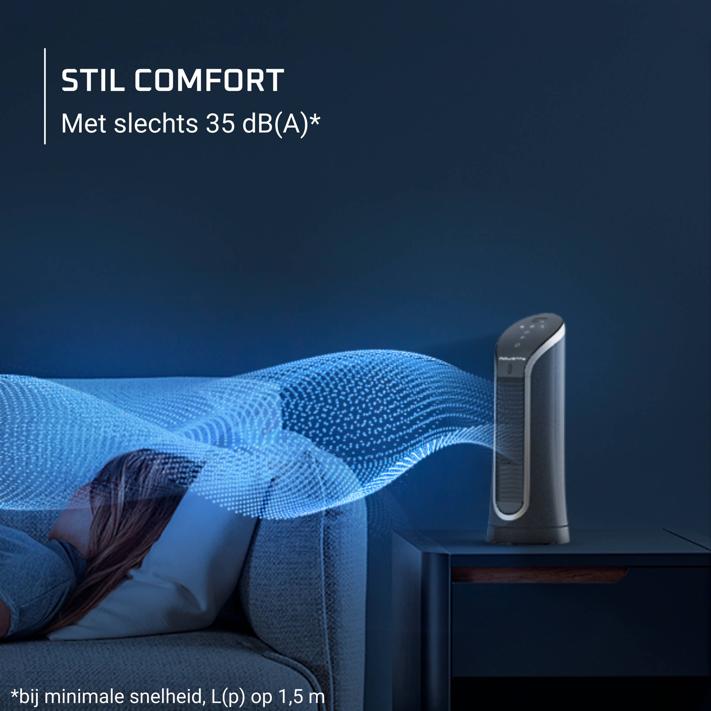 Eole Compact VU6220 Compacte kolomventilator - Intense verfrissing - Stil
