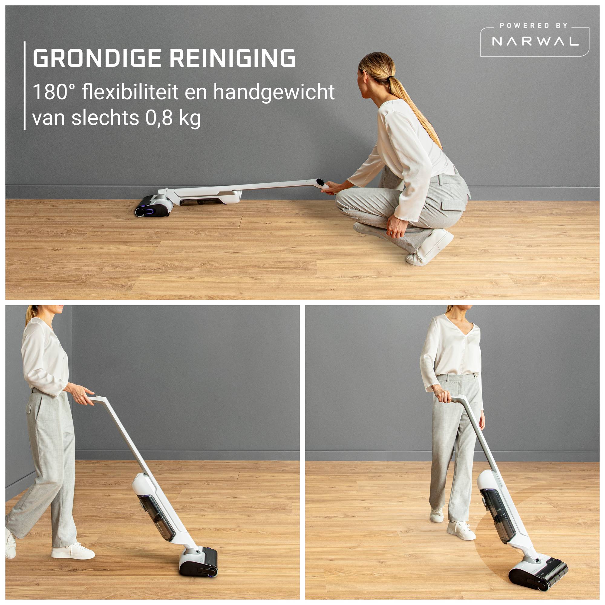 X-Clean 10 GZ7035 2-in-1 Vloerreiniger & Stofzuiger - 60 min autonomie - Automatische reiniging van borstel