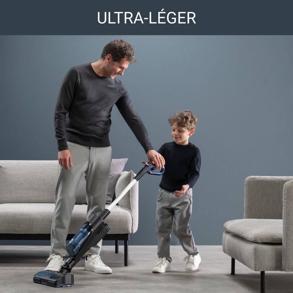 X-Combo Allergy GZ3038 Nettoyeur de sol - 21,6V - Technologie AeroSpin