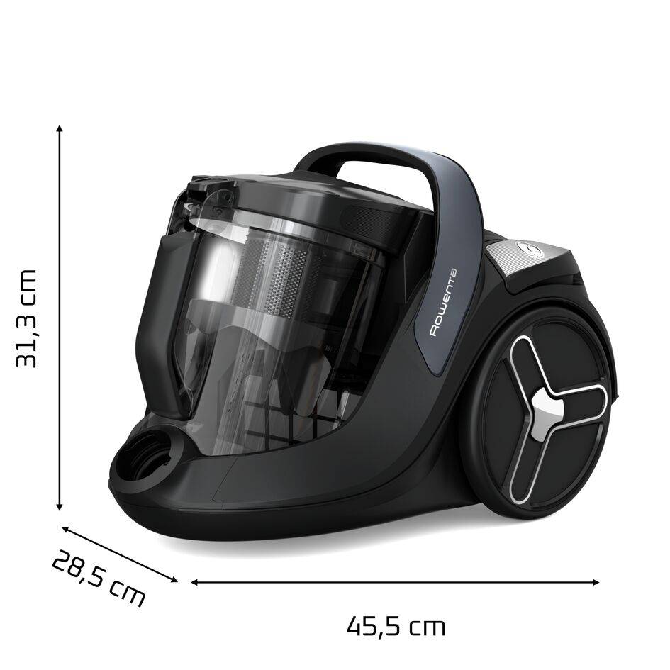 RECONDITIONNE - G-Force Effitech RO7C36 Aspirateur sans sac - 500W - Silencieux : 68dB - Brosse parquet