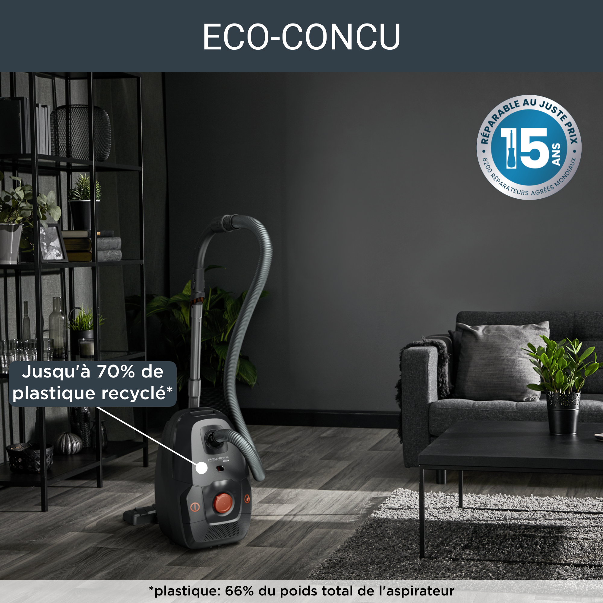 Green Force Silence RO6164 Aspirateur avec sac