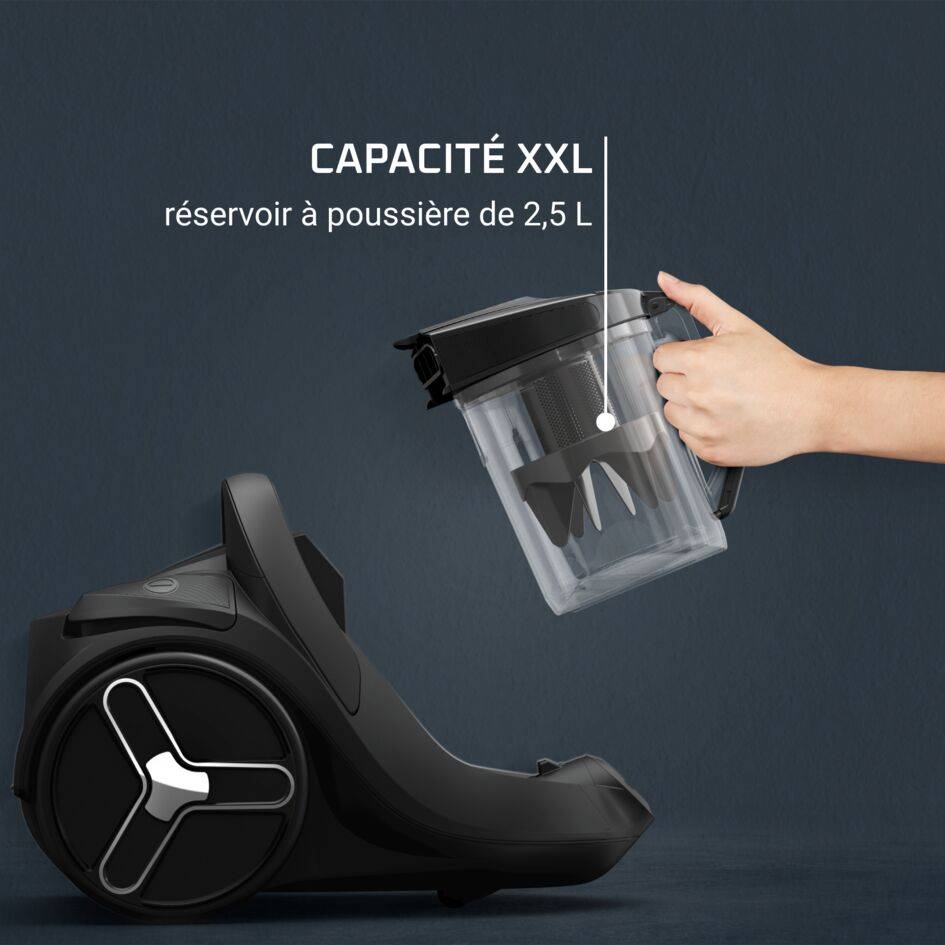 Green Force Effitech RO7C36 Aspirateur sans sac - 500W - Silencieux : 68dB - Brosse parquet