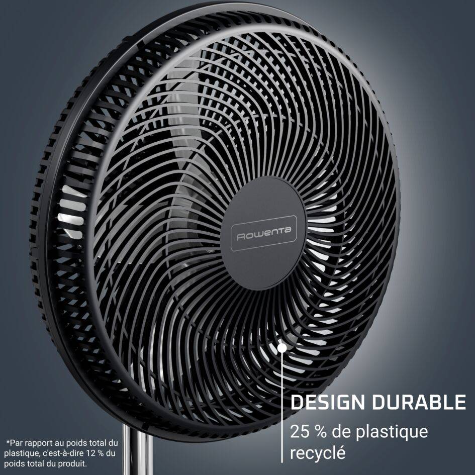 Turbo Essential, Ventilateur sur pied, Ecoconçu, Performant, Compact